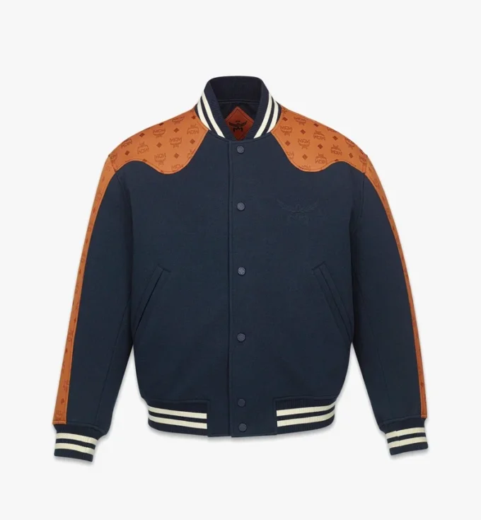 Veste universitaire en jacquard néoprène Monogram Veste universitaire en jacquard néoprène Monogram